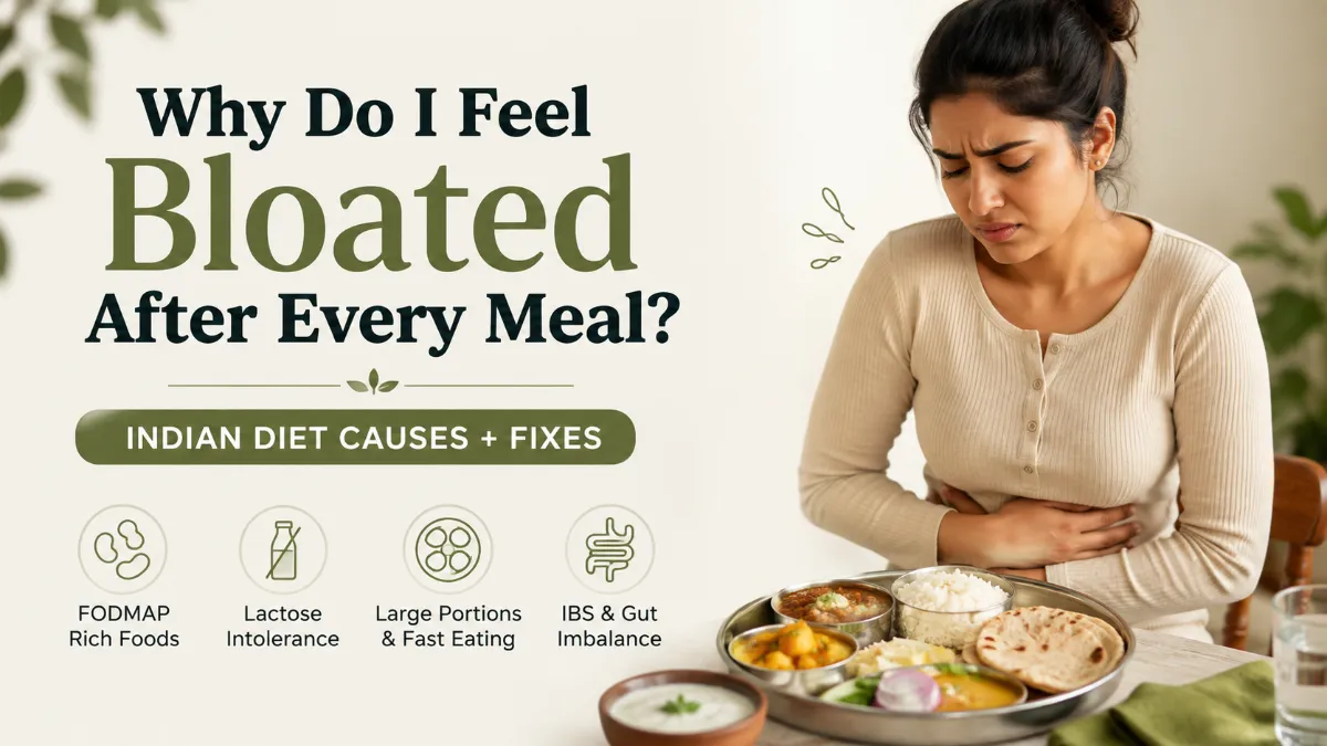 Why Do I Feel Bloated After Every Meal? (Indian Diet Causes + Fixes)